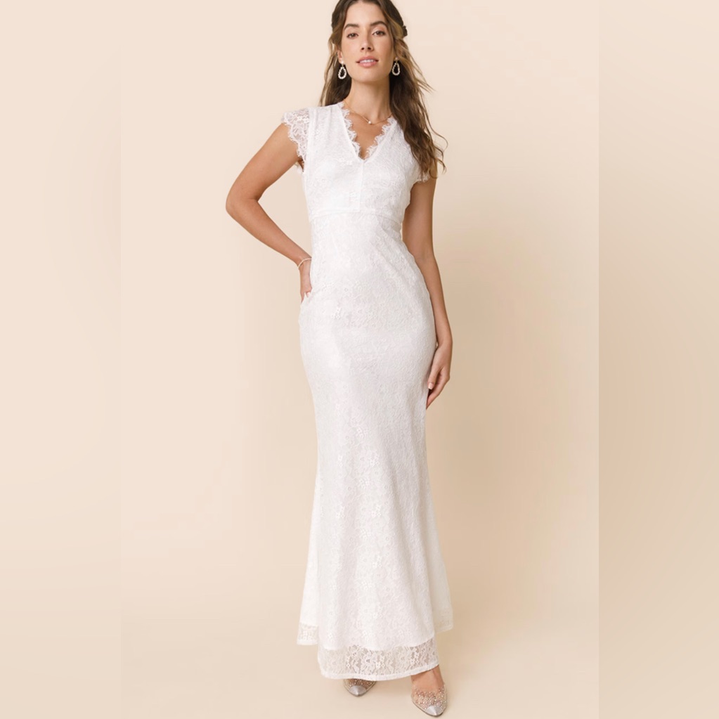 Women's Serena Allover Lace Trumpet Wedding Dress